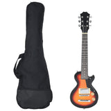 Vidaxl guitare électrique pour enfants avec sac 3 4 30 marron et noir