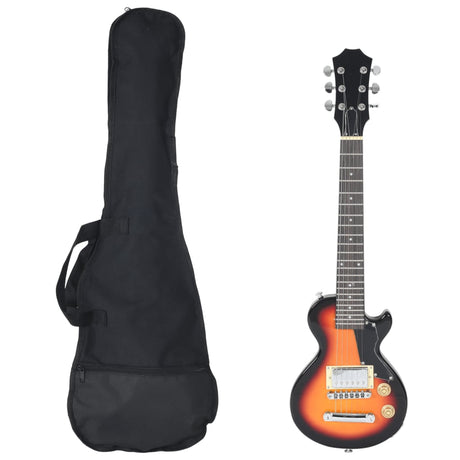 Vidaxl guitare électrique pour enfants avec sac 3 4 30 marron et noir