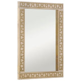 Miroir de salle de bain Vidaxx 50x70x2,5 cm bois de manguier massif et verre