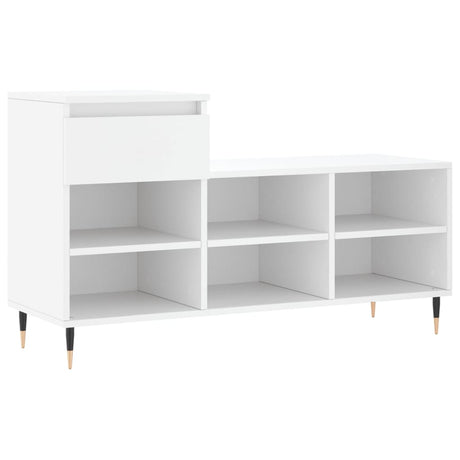 Vidaxx meuble à chaussures 102x36x60 cm bois d'ingénierie blanc