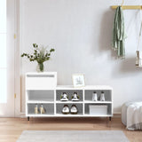 Vidaxx armoire à chaussures 102x36x60 cm bois fini blanc brillant