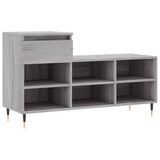 VidaXL armoire à chaussures 102x36x60 cm bois d'ingénierie gris sonoma