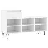 Vidaxx meuble à chaussures 102x36x60 cm bois d'ingénierie blanc