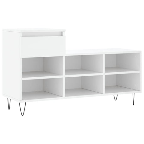Vidaxx meuble à chaussures 102x36x60 cm bois d'ingénierie blanc
