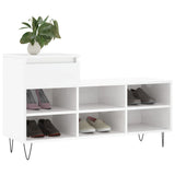Vidaxx armoire à chaussures 102x36x60 cm bois fini blanc brillant