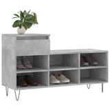 Vidaxx meuble à chaussures 102x36x60 cm dérivé du bois béton gris