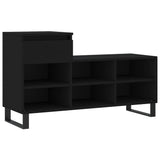 Vidaxx armoire à chaussures 102x36x60 cm bois fini noir