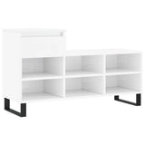 Vidaxx armoire à chaussures 102x36x60 cm bois fini blanc brillant