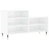 Skříňka na boty Vidaxl 102x36x60 cm Zpracované dřevo High Gloss White