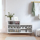 Vidaxx armoire à chaussures 102x36x60 cm bois fini blanc brillant