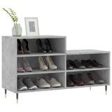 Vidaxx meuble à chaussures 102x36x60 cm dérivé du bois béton gris