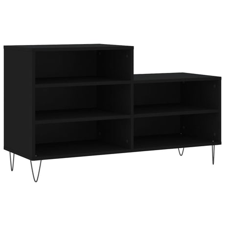 Vidaxx armoire à chaussures 102x36x60 cm bois fini noir