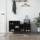 Vidaxx armoire à chaussures 102x36x60 cm bois fini noir