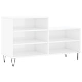 Vidaxx armoire à chaussures 102x36x60 cm bois fini blanc brillant