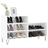 Vidaxx armoire à chaussures 102x36x60 cm bois fini blanc brillant