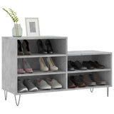 Vidaxx meuble à chaussures 102x36x60 cm dérivé du bois béton gris