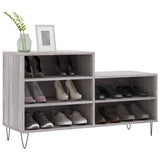 VidaXL armoire à chaussures 102x36x60 cm bois d'ingénierie gris sonoma