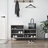 VidaXL armoire à chaussures 102x36x60 cm bois d'ingénierie gris sonoma