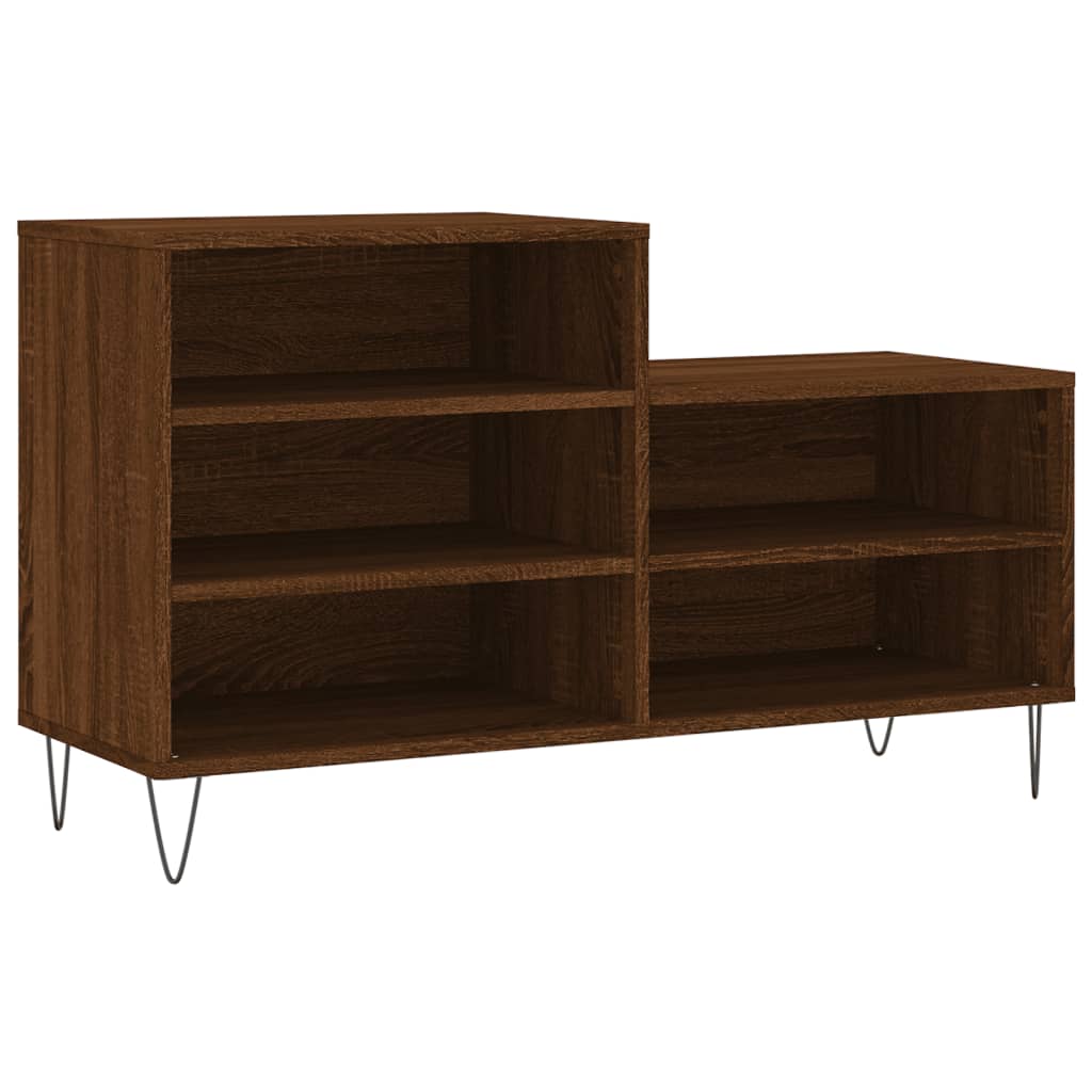 Vidaxx armoire à chaussures 102x36x60 cm bois fini couleur chêne marron