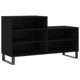 Vidaxx armoire à chaussures 102x36x60 cm bois fini noir