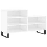 Vidaxx armoire à chaussures 102x36x60 cm bois fini blanc brillant