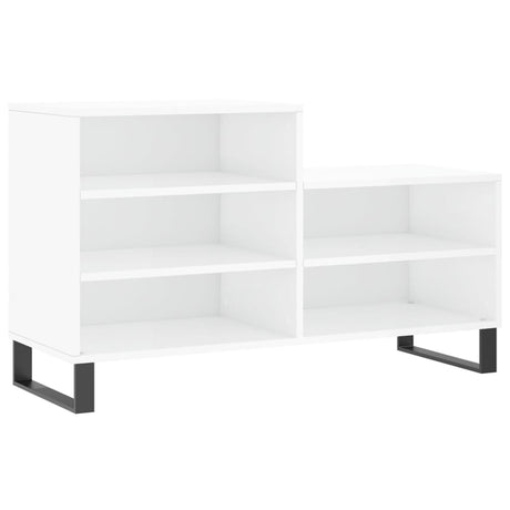 Vidaxx armoire à chaussures 102x36x60 cm bois fini blanc brillant
