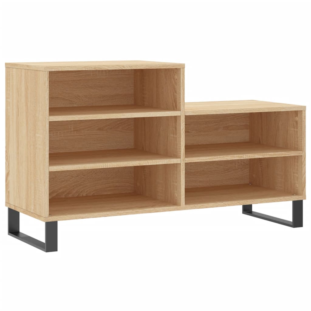 Vidaxl Schong Cabinet 102x36x60 cm Propertéiert Holz Sonoma Oakfaarf