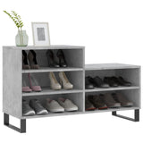 Vidaxx meuble à chaussures 102x36x60 cm dérivé du bois béton gris