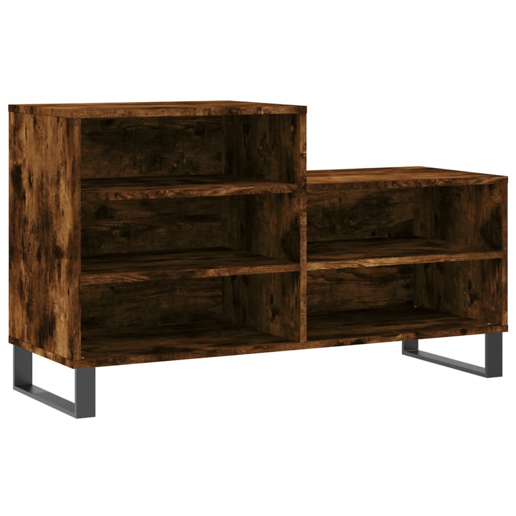 Vidaxx meuble à chaussures 102x36x60 cm bois d'ingénierie, chêne fumé