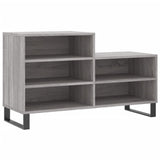 Gabinete de zapatos Vidaxl 102x36x60 cm de madera propiedad Sonoma gris