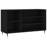 Vidaxx armoire à chaussures 102x36x60 cm bois fini noir