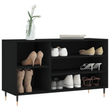 Vidaxx armoire à chaussures 102x36x60 cm bois fini noir