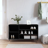 Vidaxx armoire à chaussures 102x36x60 cm bois fini noir