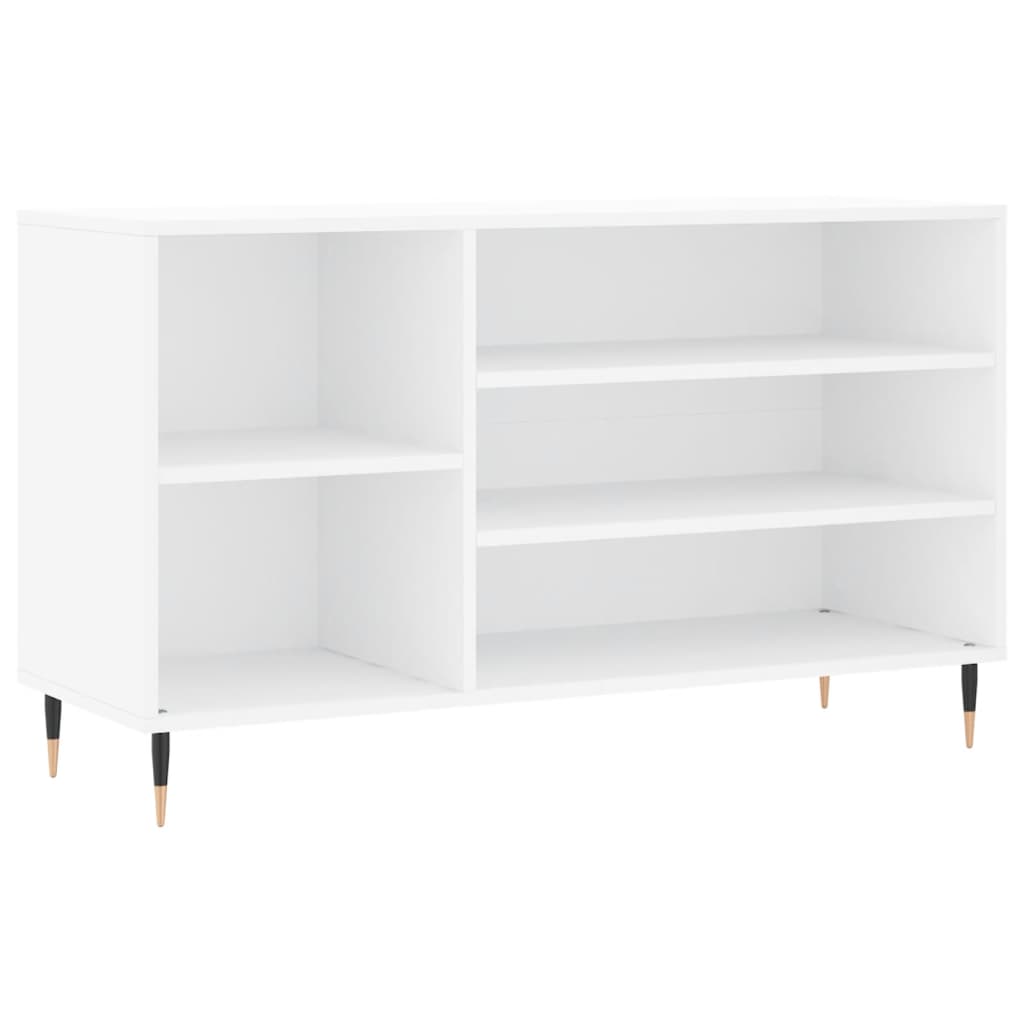 Vidaxx armoire à chaussures 102x36x60 cm bois fini blanc brillant