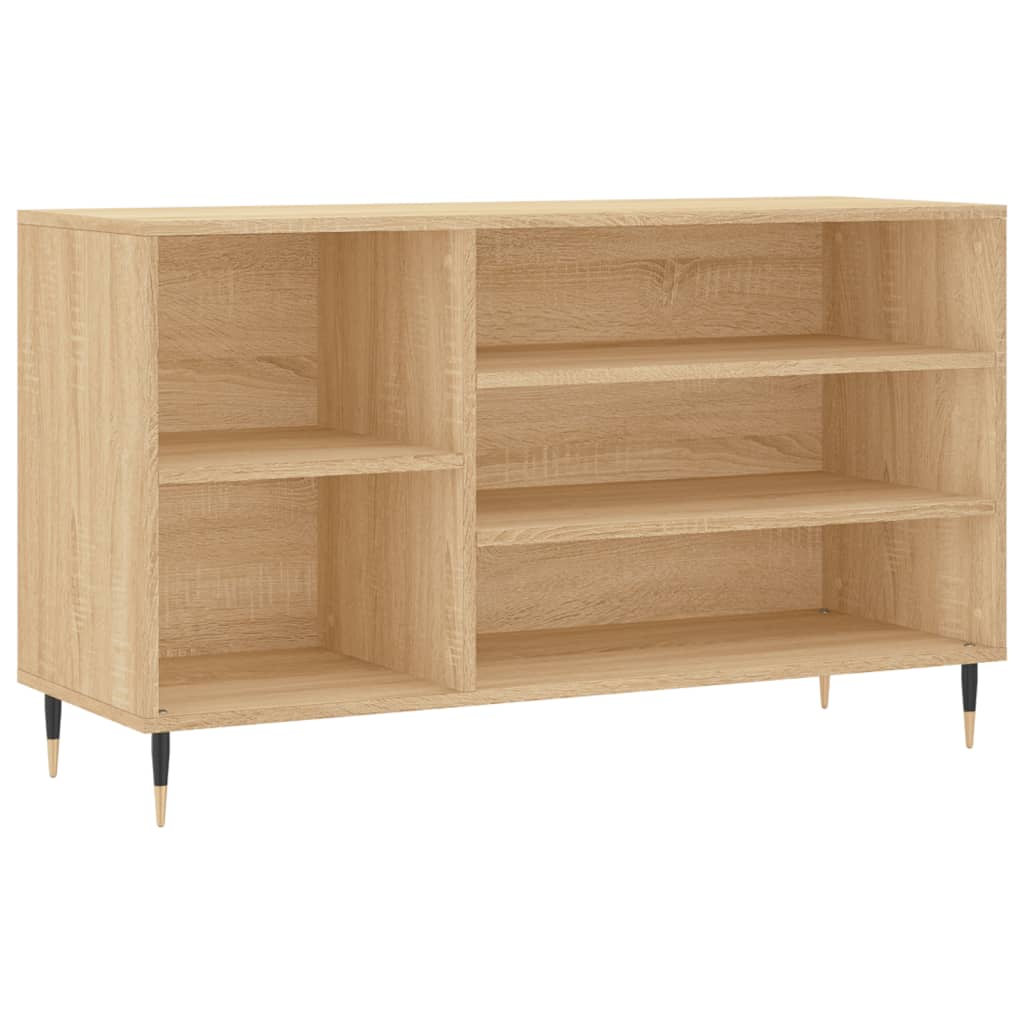 Vidaxl Schong Cabinet 102x36x60 cm Propertéiert Holz Sonoma Oakfaarf