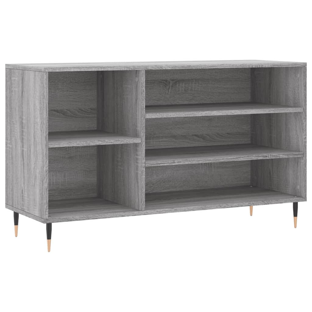 VidaXL armoire à chaussures 102x36x60 cm bois d'ingénierie gris sonoma