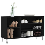 Vidaxx armoire à chaussures 102x36x60 cm bois fini noir
