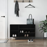 Vidaxx armoire à chaussures 102x36x60 cm bois fini noir