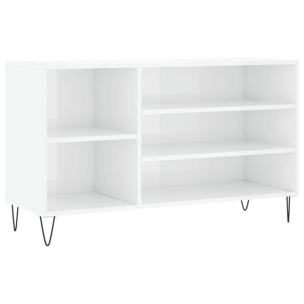 Vidaxx armoire à chaussures 102x36x60 cm bois fini blanc brillant