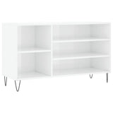 VidaXL Shoe cabinet 102x36x60 cm Processed Wood High Gloss White