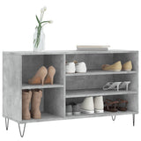 Vidaxx meuble à chaussures 102x36x60 cm dérivé du bois béton gris