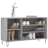 Armoire à chaussures Vidaxl 102x36x60 cm en bois de bois de sonoma gris