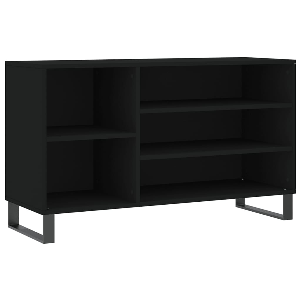 Vidaxx armoire à chaussures 102x36x60 cm bois fini noir