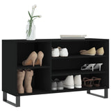 Vidaxx armoire à chaussures 102x36x60 cm bois fini noir