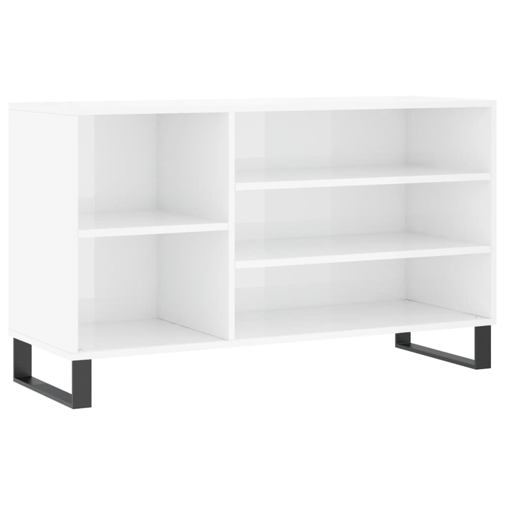 Vidaxx armoire à chaussures 102x36x60 cm bois fini blanc brillant