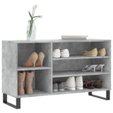Vidaxx meuble à chaussures 102x36x60 cm dérivé du bois béton gris