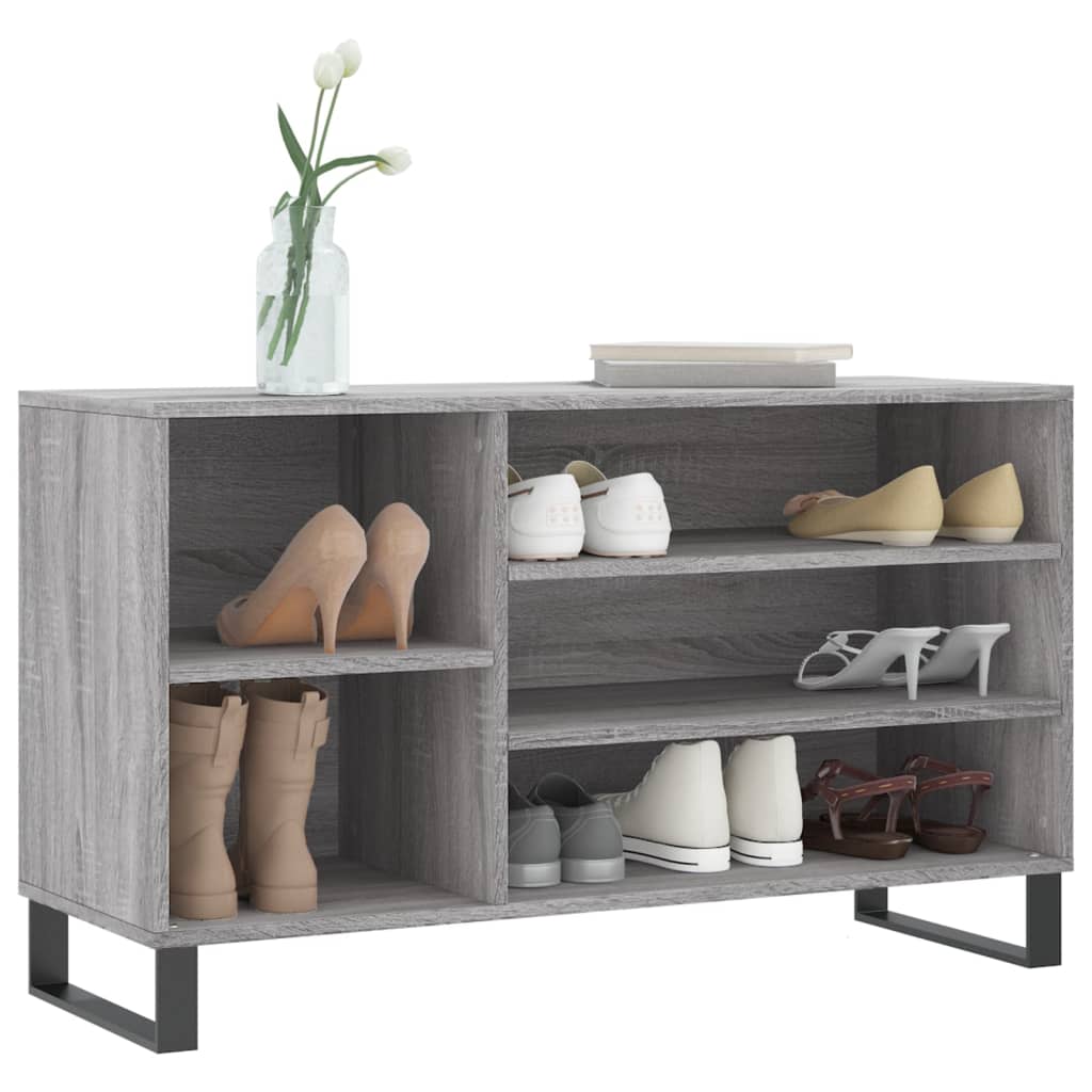 Vidaxl Shoe cabinet 102x36x60 cm Properted Wood Sonoma Gray