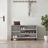 VidaXL armoire à chaussures 102x36x60 cm bois d'ingénierie gris sonoma