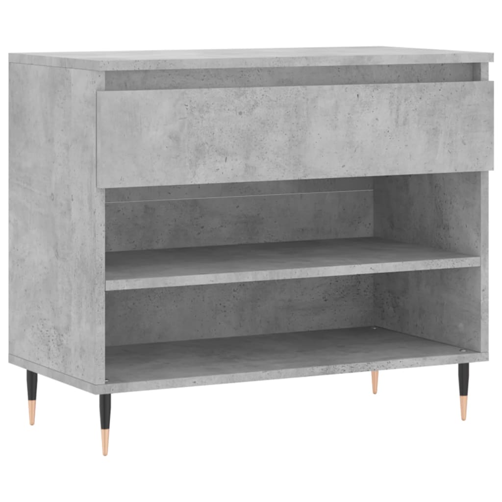 Vidaxx meuble à chaussures 70x36x60 cm bois d'ingénierie gris béton