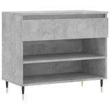 Vidaxx meuble à chaussures 70x36x60 cm bois d'ingénierie gris béton